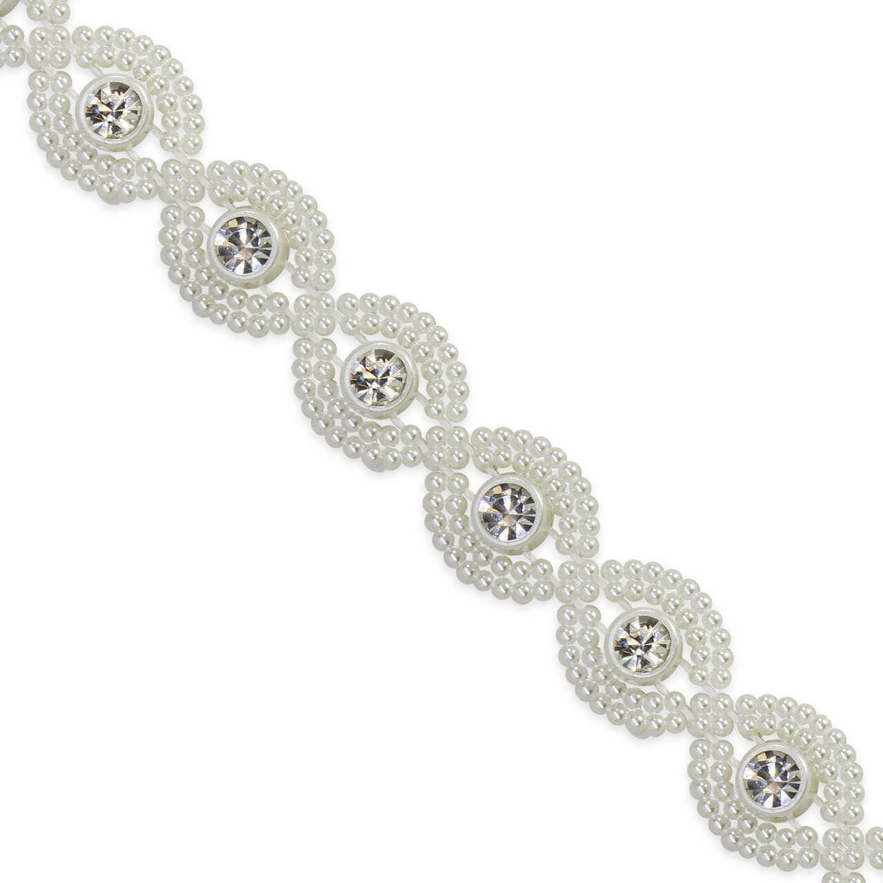 10 yards of Asai 1/2" Centerpiece Rhinestone Trim | 10 yard cut